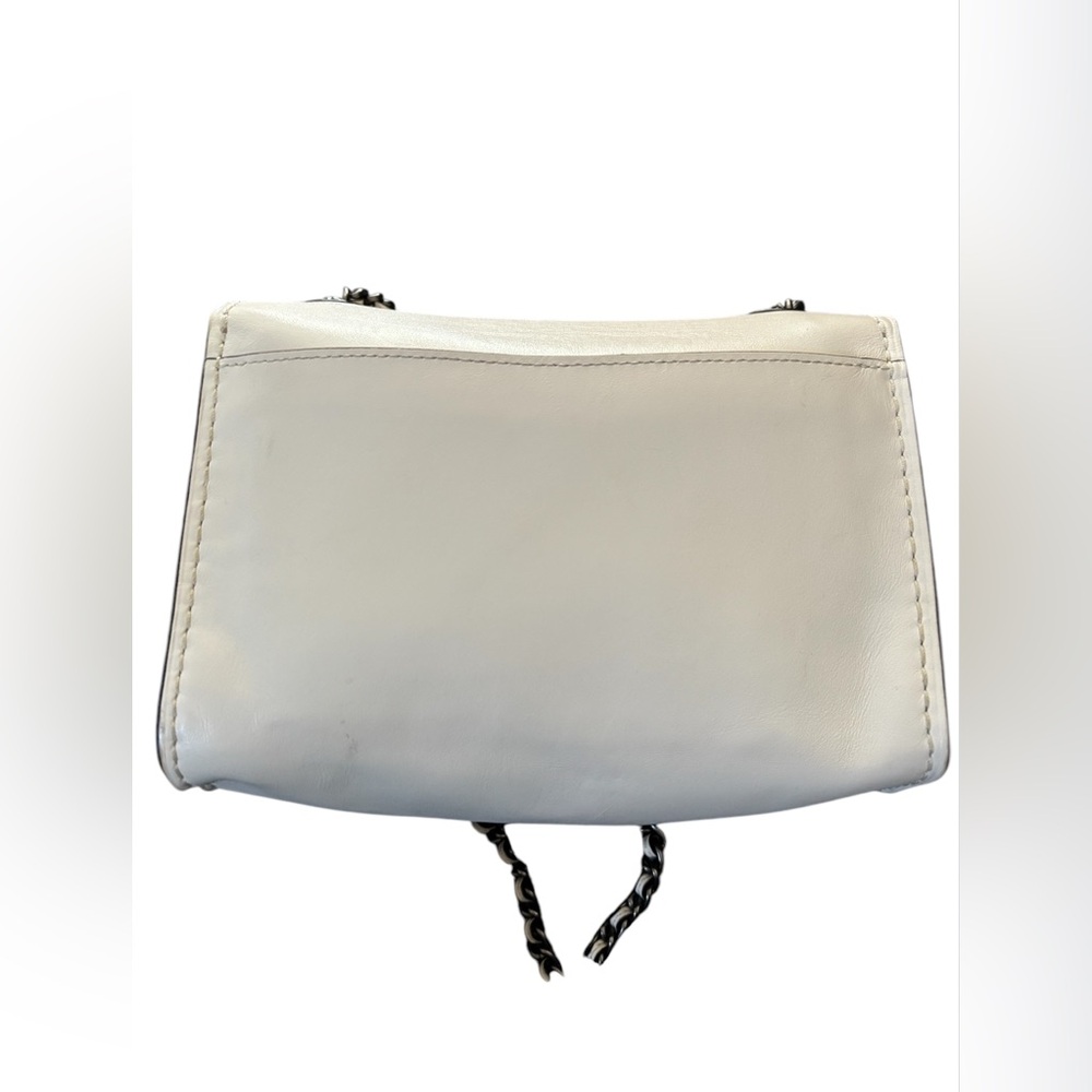 Coach Parker 18 Floral 54622 Embroidered Chalk/Gunmetal Shoulder Bag - Picture 9 of 12